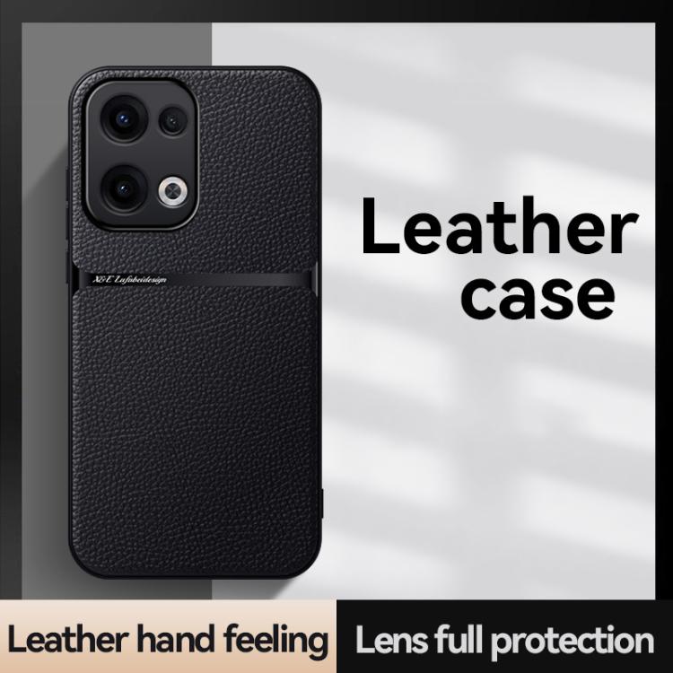 For OPPO Reno13 Pro 5G Global Litchi Leather Magnetic Full Coverage Shockproof Phone Case