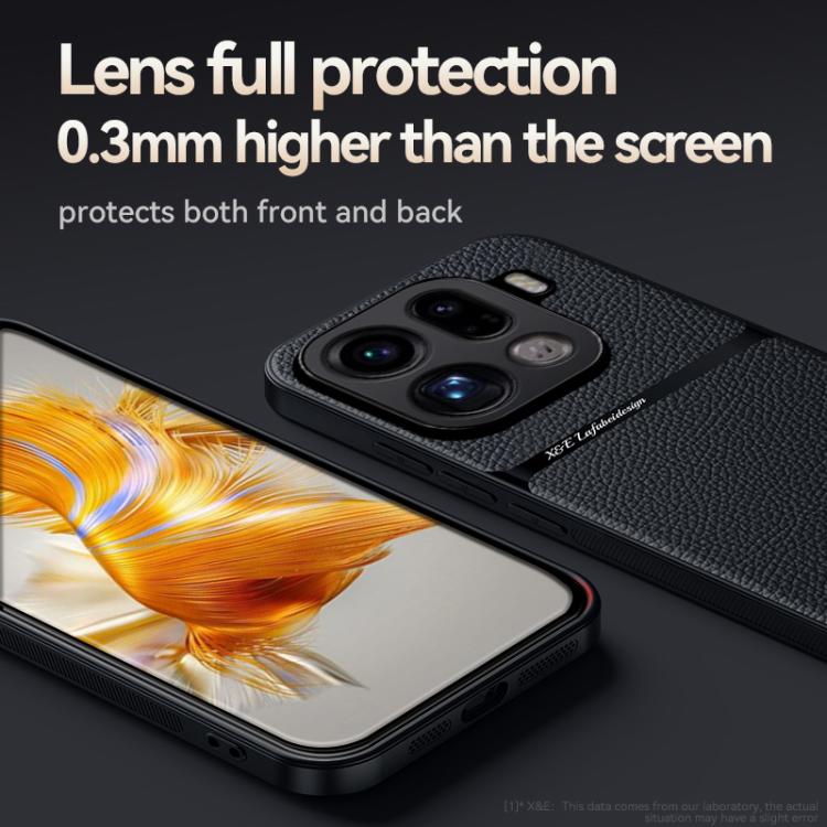For OPPO Find X9 Pro Litchi Leather Magnetic Full Coverage Shockproof Phone Case