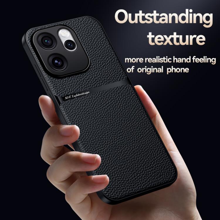 For OPPO Reno15 Pro 5G Global Litchi Leather Magnetic Full Coverage Shockproof Phone Case