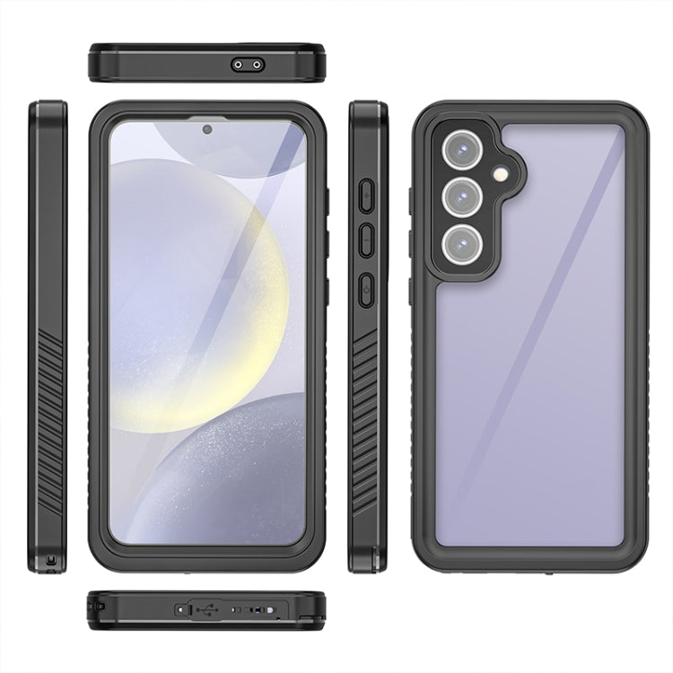 For Samsung Galaxy S24 FE 5G RedPepper Shockproof IP68 Waterproof PC Hybrid TPU Phone Case - Black