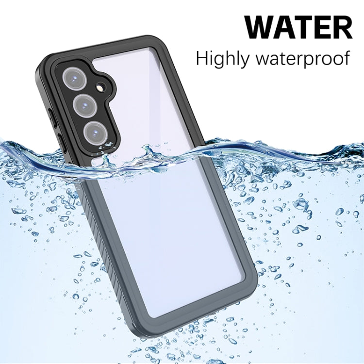For Samsung Galaxy S24 FE 5G RedPepper Shockproof IP68 Waterproof PC Hybrid TPU Phone Case - Black