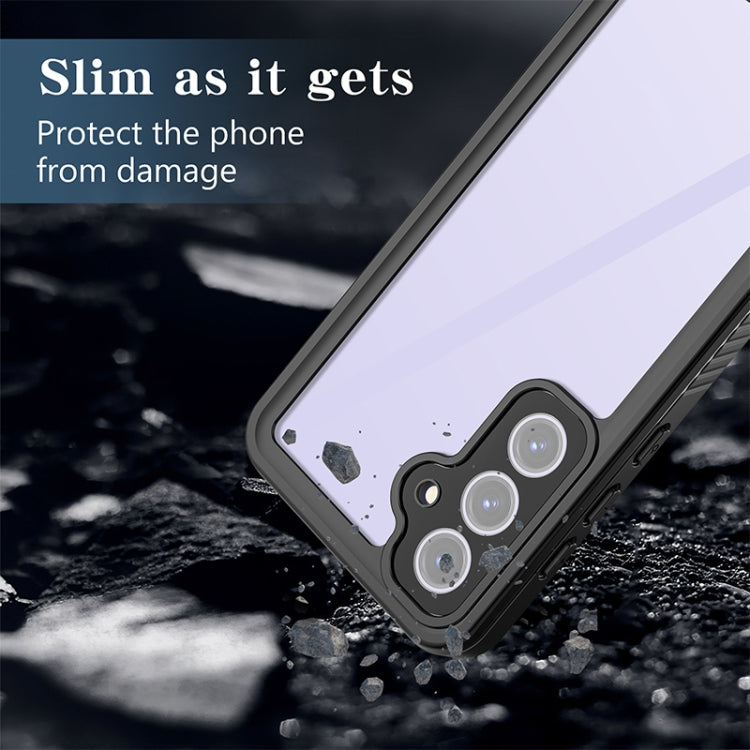 For Samsung Galaxy S24 FE 5G RedPepper Shockproof IP68 Waterproof PC Hybrid TPU Phone Case - Black