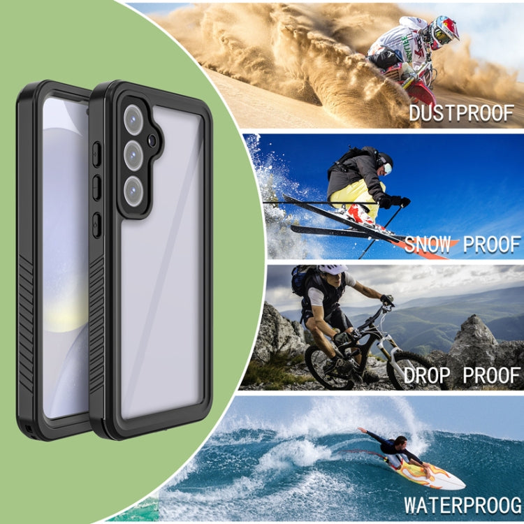 For Samsung Galaxy S24 FE 5G RedPepper Shockproof IP68 Waterproof PC Hybrid TPU Phone Case - Black