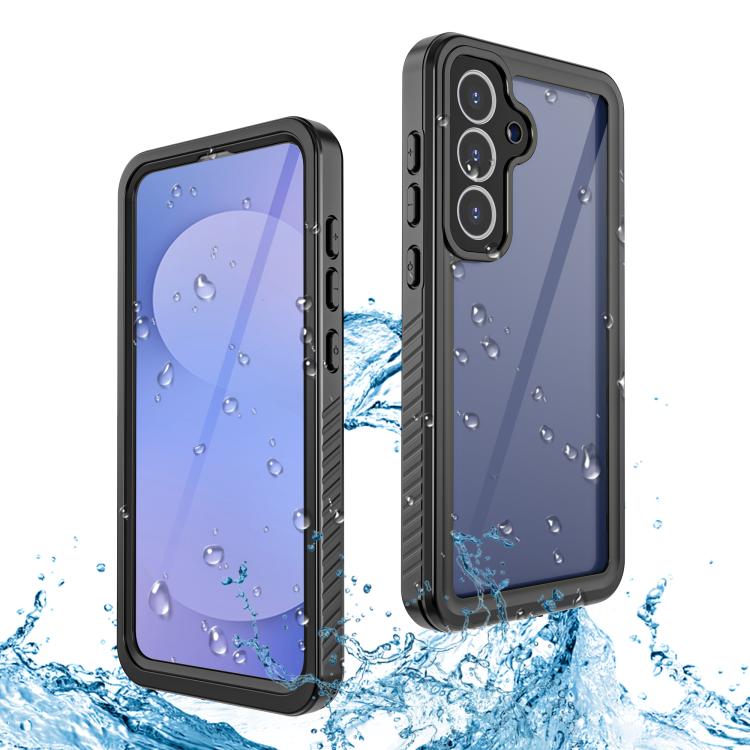 For Samsung Galaxy S25 FE 5G RedPepper Shockproof IP68 Waterproof PC Hybrid TPU Phone Case - Black