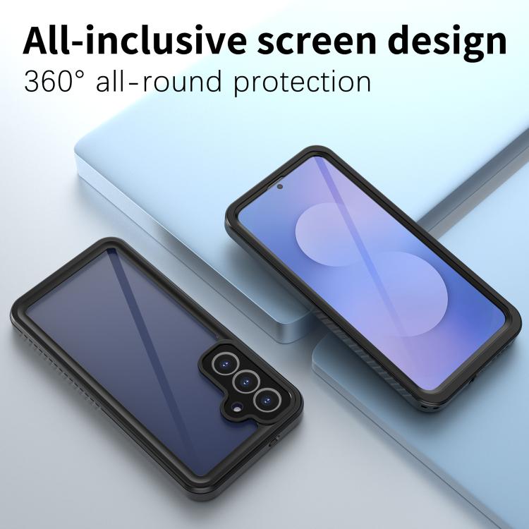 For Samsung Galaxy S25 FE 5G RedPepper Shockproof IP68 Waterproof PC Hybrid TPU Phone Case - Black