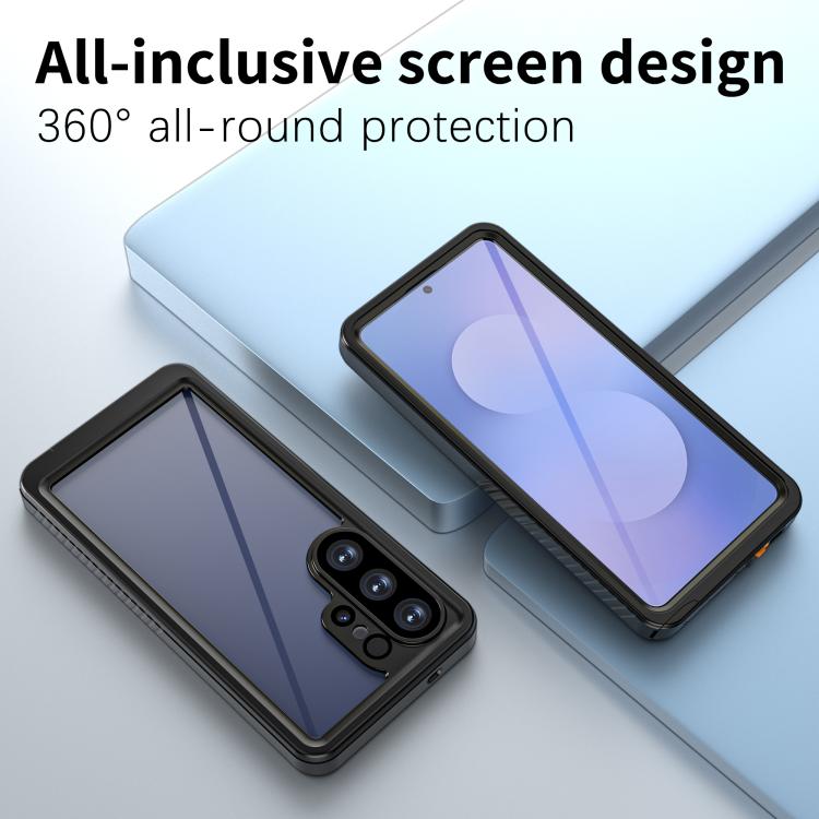 For Samsung Galaxy S26 Ultra 5G RedPepper Shockproof IP68 Waterproof PC Hybrid TPU Phone Case - Black