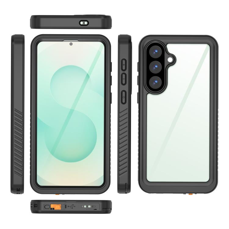For Samsung Galaxy S26+ 5G RedPepper Shockproof IP68 Waterproof PC Hybrid TPU Phone Case - Black