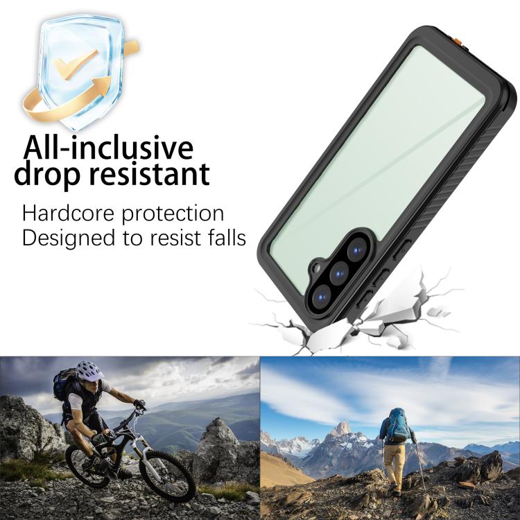 For Samsung Galaxy S26+ 5G RedPepper Shockproof IP68 Waterproof PC Hybrid TPU Phone Case - Black