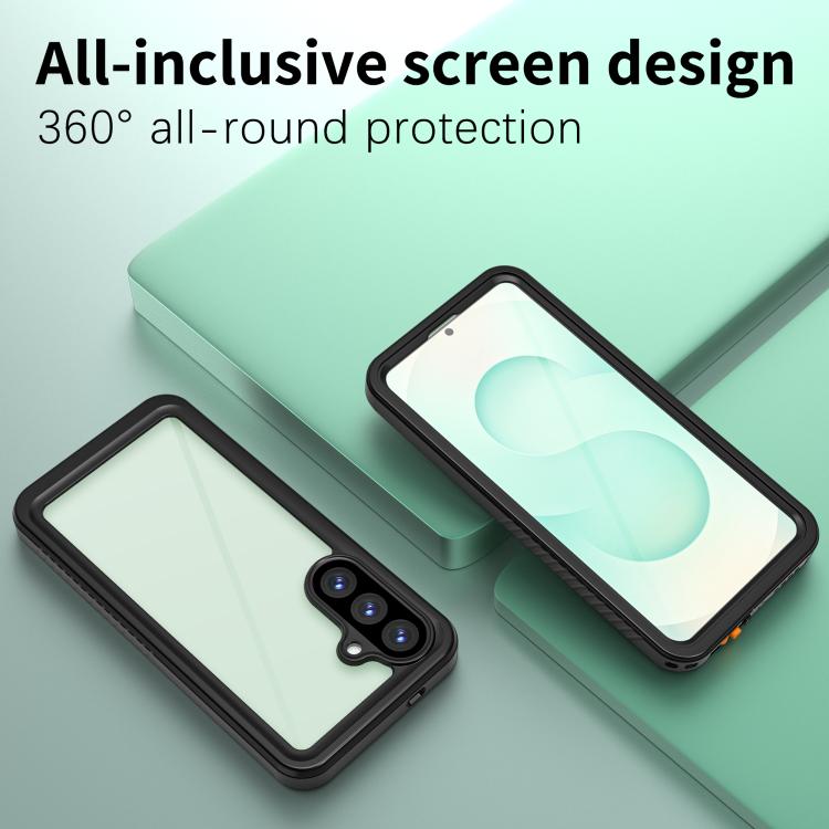 For Samsung Galaxy S26+ 5G RedPepper Shockproof IP68 Waterproof PC Hybrid TPU Phone Case - Black