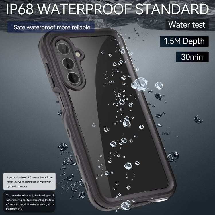 For Samsung Galaxy A16 5G / 4G RedPepper IP68 Waterproof PC Hybrid TPU Phone Case - Black
