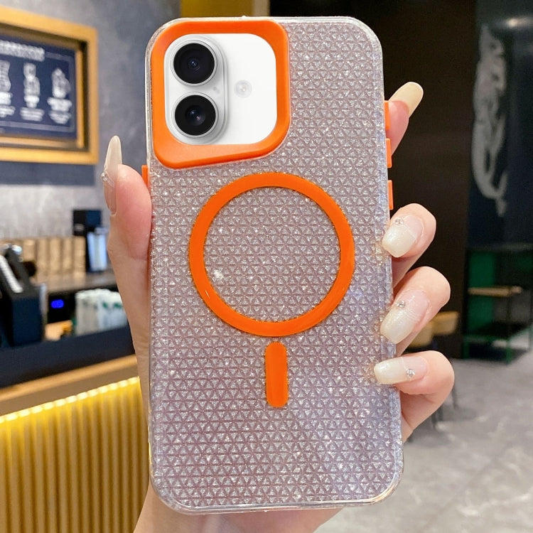 For iPhone 16 Plus Blade Glitter MagSafe Phone Case