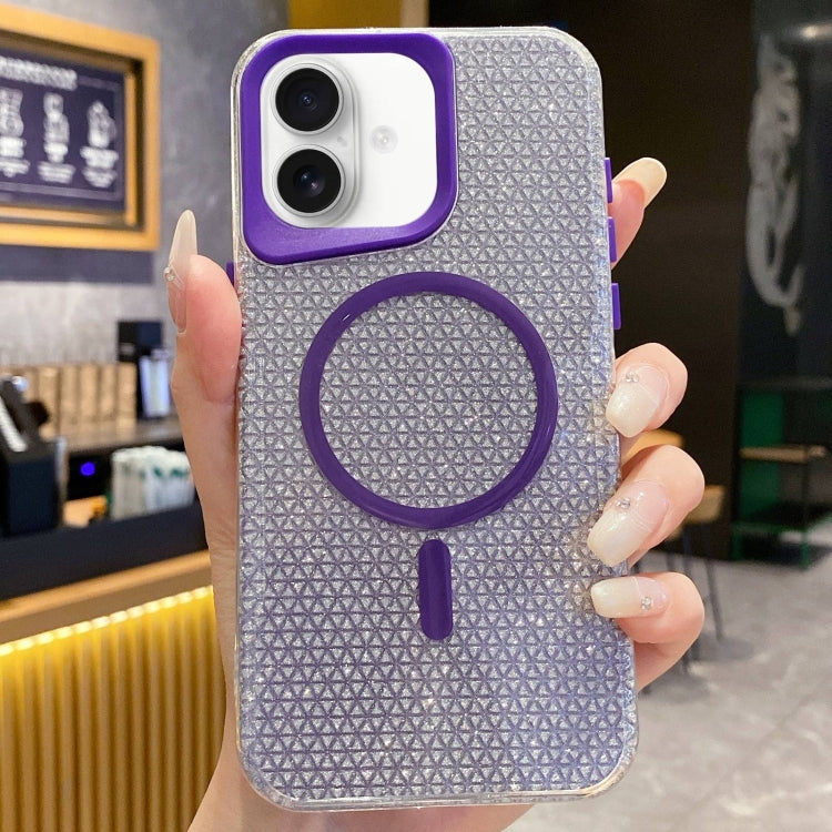 For iPhone 16 Plus Blade Glitter MagSafe Phone Case