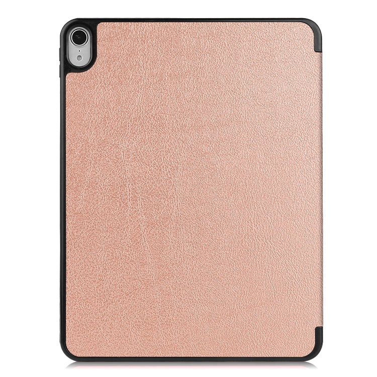 For iPad Air 2022 / 2020 10.9 Custer Texture TPU Horizontal Flip Leather Case with Sleep / Wake-up Function & Three-folding Holder & Pen Slot