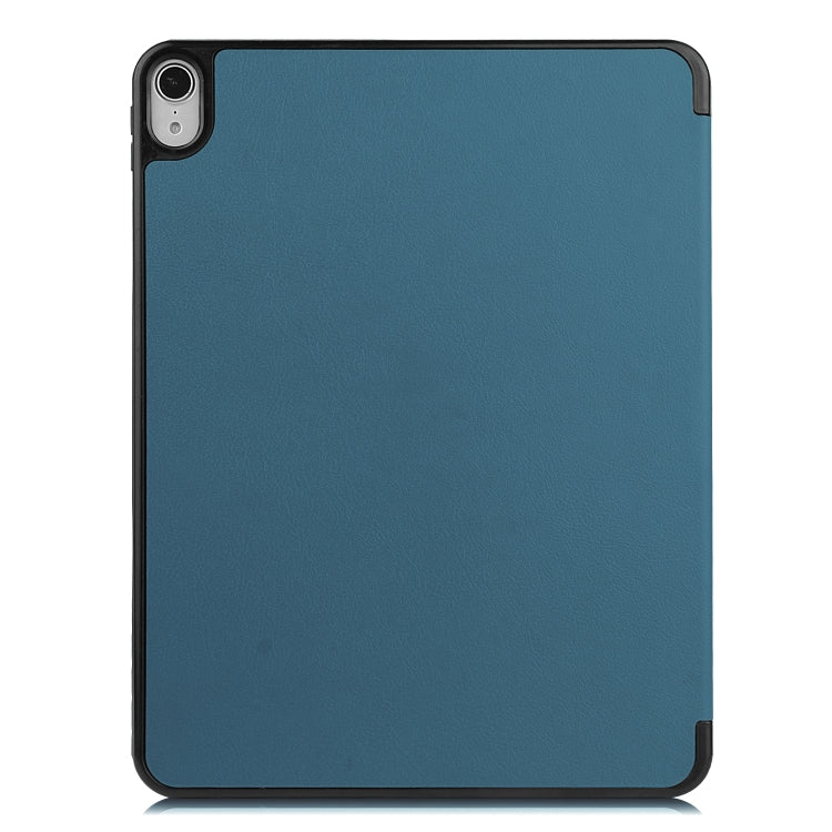 For iPad Air 2022 / 2020 10.9 Custer Texture TPU Horizontal Flip Leather Case with Sleep / Wake-up Function & Three-folding Holder & Pen Slot