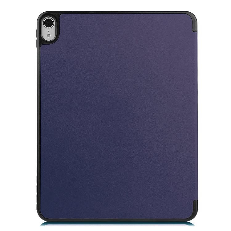For iPad Air 2022 / 2020 10.9 Custer Texture TPU Horizontal Flip Leather Case with Sleep / Wake-up Function & Three-folding Holder & Pen Slot