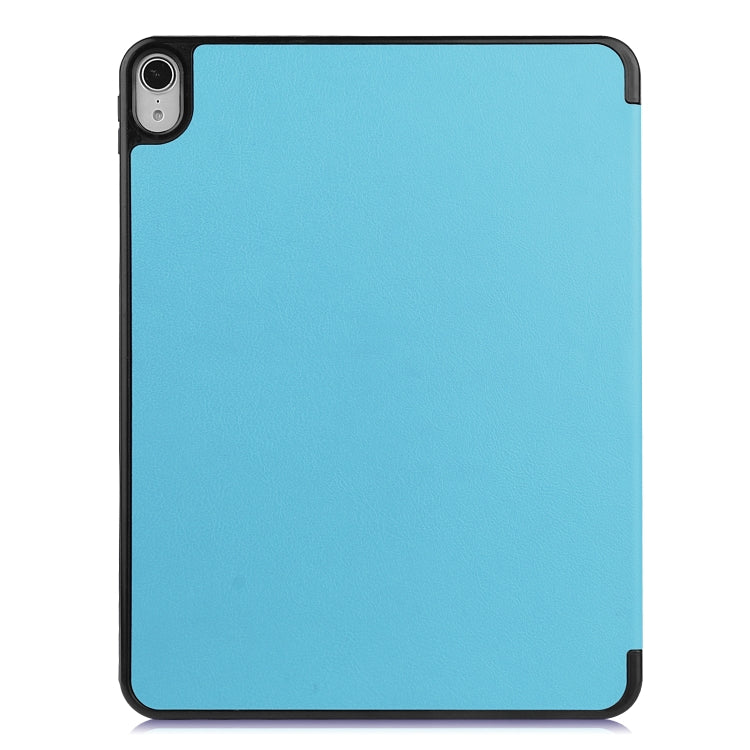For iPad Air 2022 / 2020 10.9 Custer Texture TPU Horizontal Flip Leather Case with Sleep / Wake-up Function & Three-folding Holder & Pen Slot