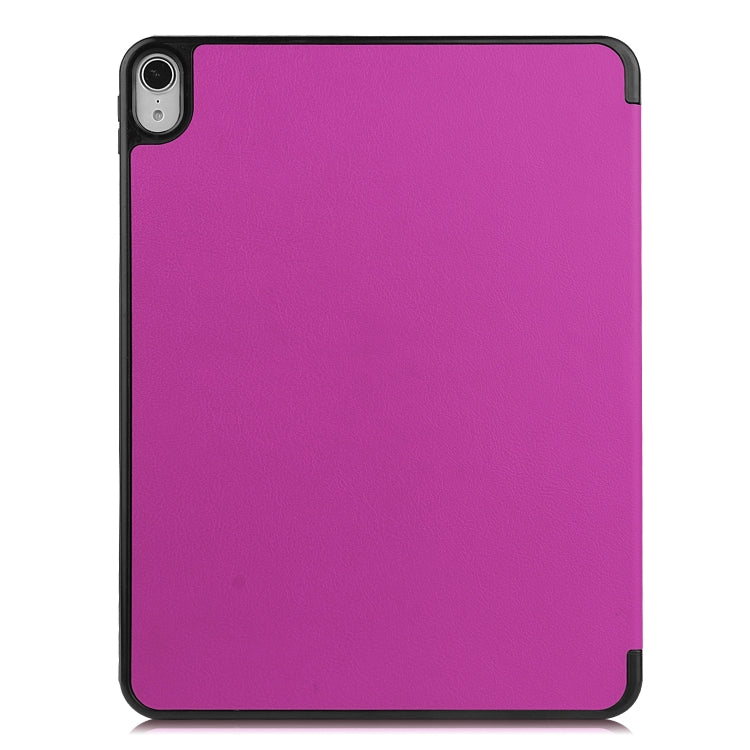 For iPad Air 2022 / 2020 10.9 Custer Texture TPU Horizontal Flip Leather Case with Sleep / Wake-up Function & Three-folding Holder & Pen Slot