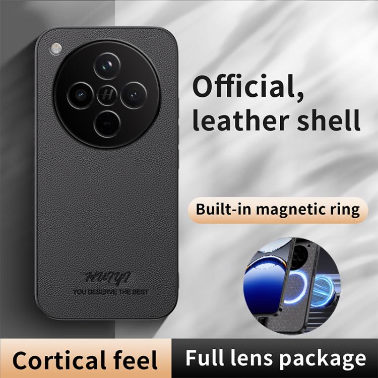 For OPPO Find X8 HUIYI Leather Magnetic Phone Case