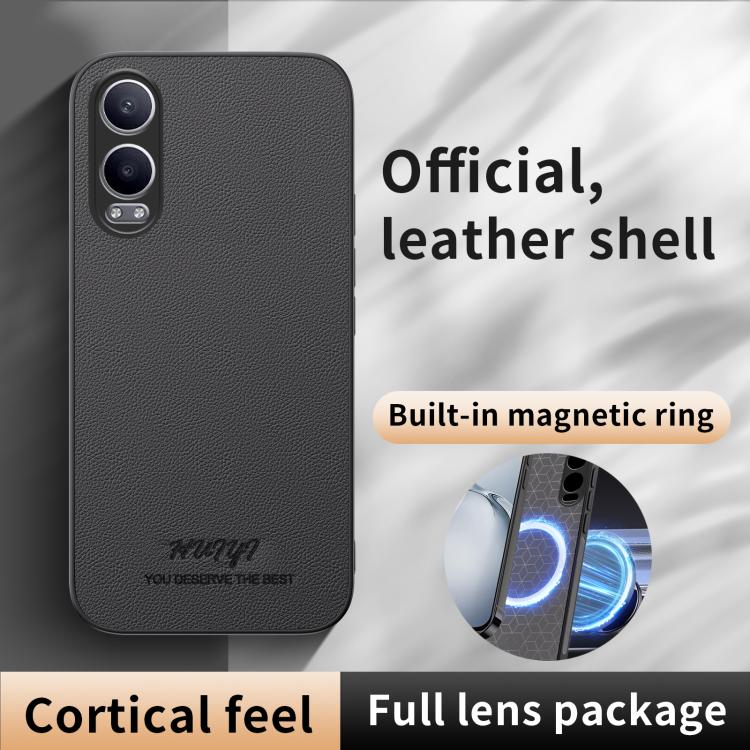 For OPPO K12x HUIYI Leather Magnetic Phone Case