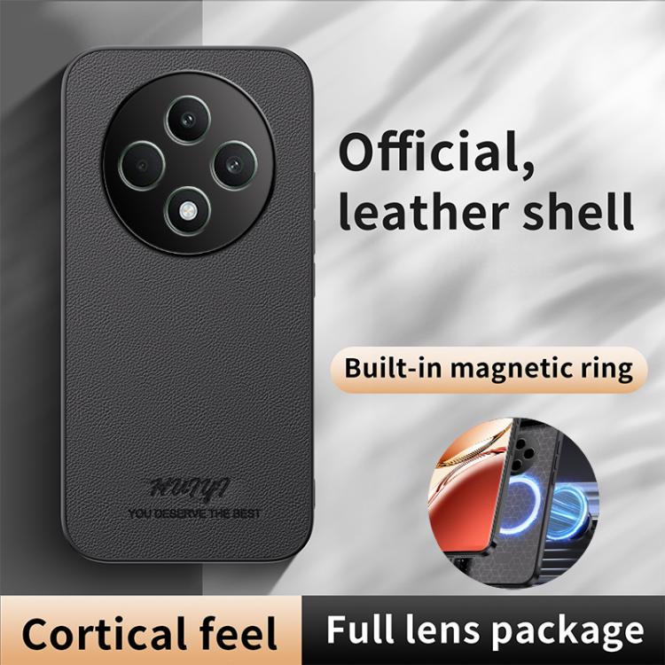 For OPPO Reno12 F 5G Global HUIYI Leather Magnetic Phone Case