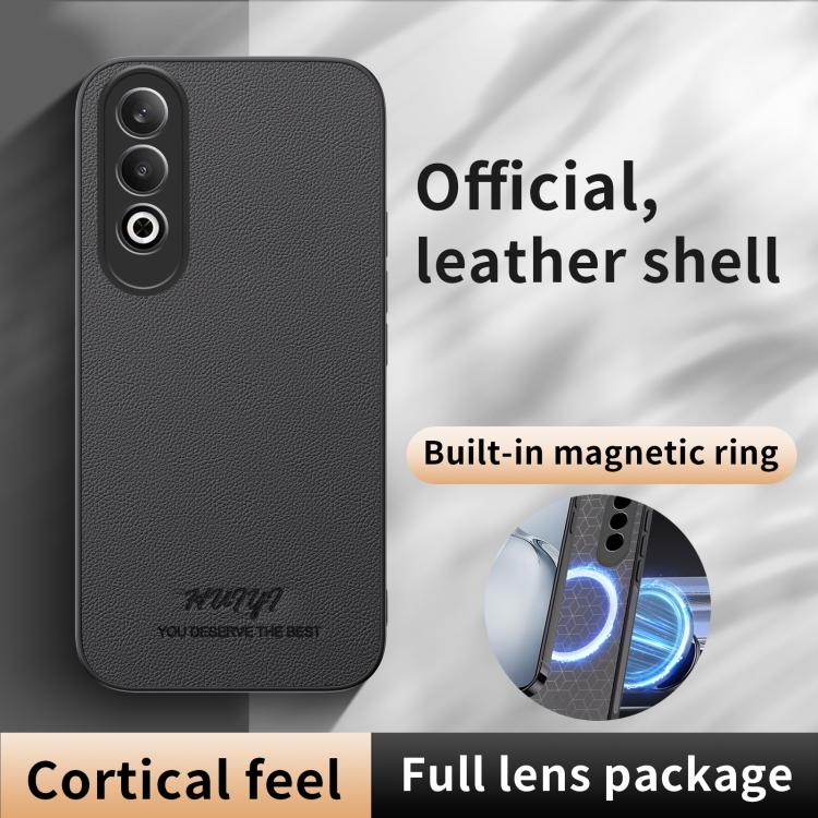 For OPPO K12 HUIYI Leather Magnetic Phone Case