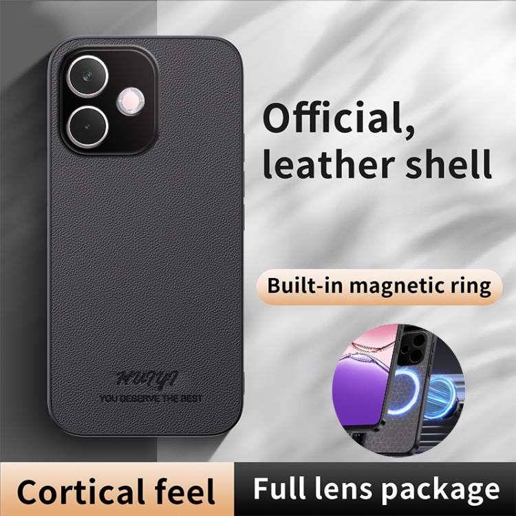 For OPPO A5 Pro 5G HUIYI Leather Magnetic Phone Case