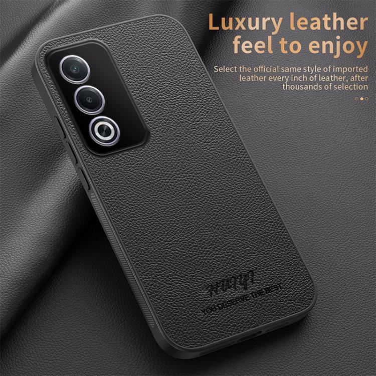 For OPPO A3 Pro India HUIYI Leather Magnetic Phone Case