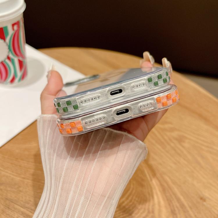 For iPhone 13 Transparent MagSafe Phone Case with Lens Film