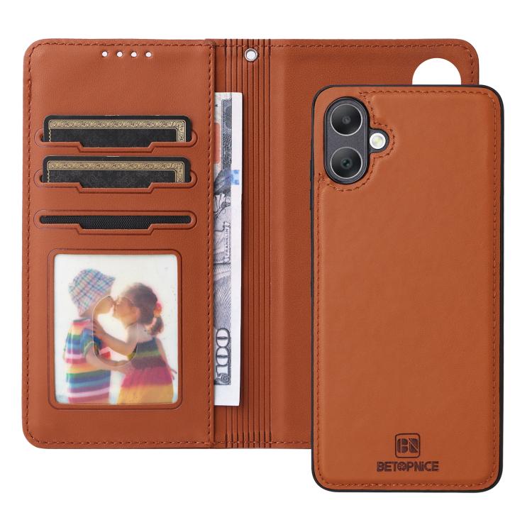 For Galaxy A06 4G BETOPNICE BN-005 2 in 1 Detachable Imitate Genuine Leather Phone Case