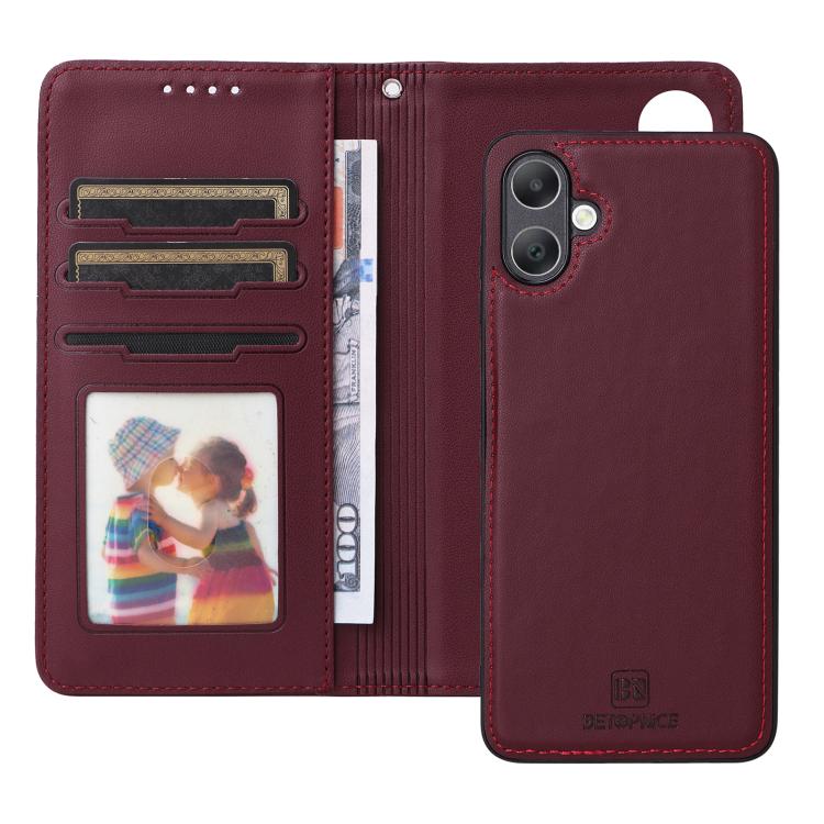 For Galaxy A06 4G BETOPNICE BN-005 2 in 1 Detachable Imitate Genuine Leather Phone Case