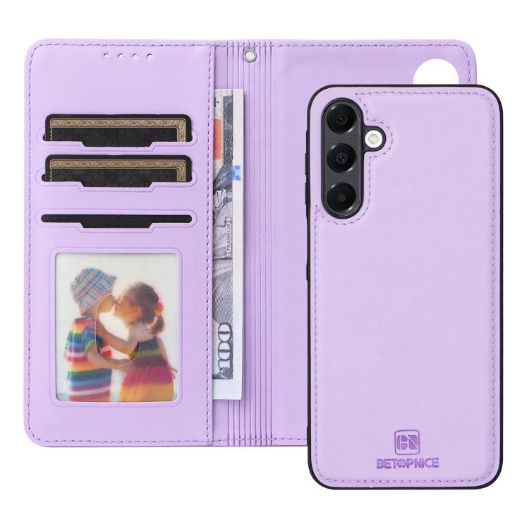 For Galaxy A16 5G BETOPNICE BN-005 2 in 1 Detachable Imitate Genuine Leather Phone Case