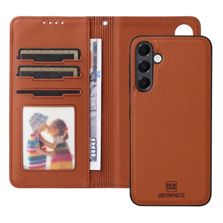 For Galaxy A16 5G BETOPNICE BN-005 2 in 1 Detachable Imitate Genuine Leather Phone Case