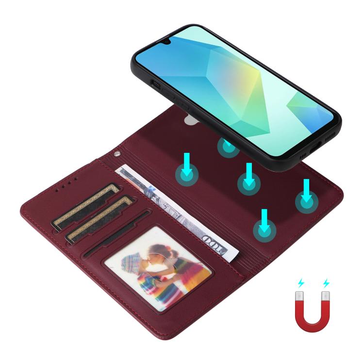 For Galaxy A16 5G BETOPNICE BN-005 2 in 1 Detachable Imitate Genuine Leather Phone Case