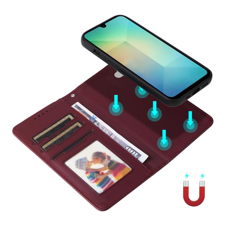 For Galaxy A26 5G BETOPNICE BN-005 2 in 1 Detachable Imitate Genuine Leather Phone Case