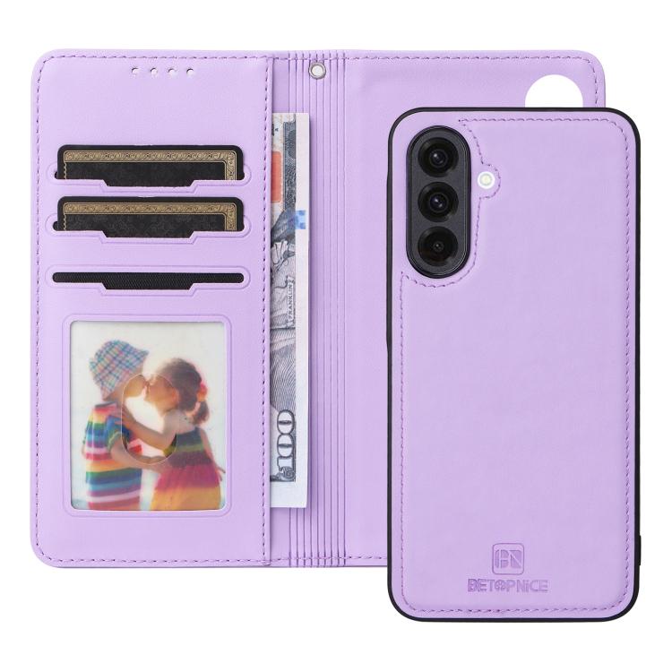 For Galaxy A36 5G BETOPNICE BN-005 2 in 1 Detachable Imitate Genuine Leather Phone Case