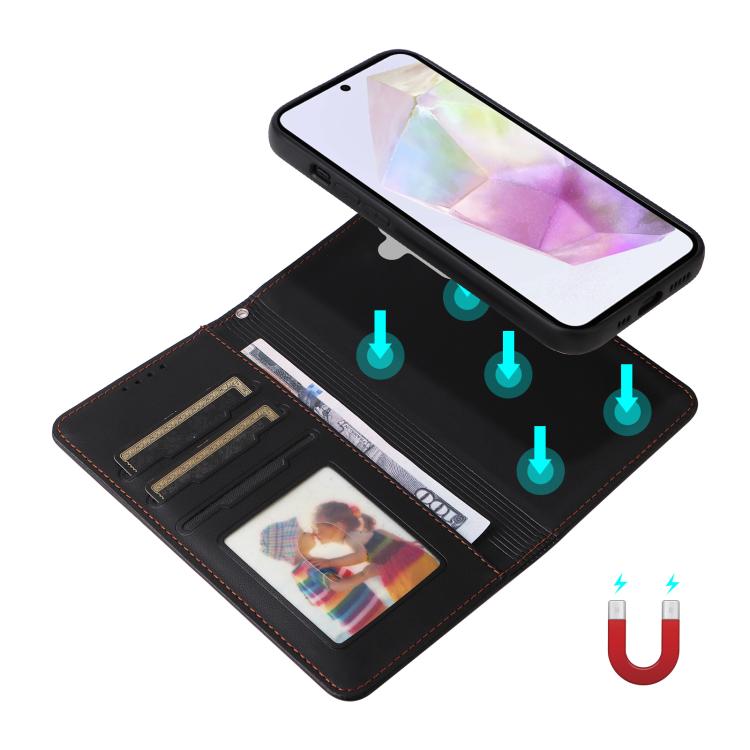 For Galaxy A36 5G BETOPNICE BN-005 2 in 1 Detachable Imitate Genuine Leather Phone Case