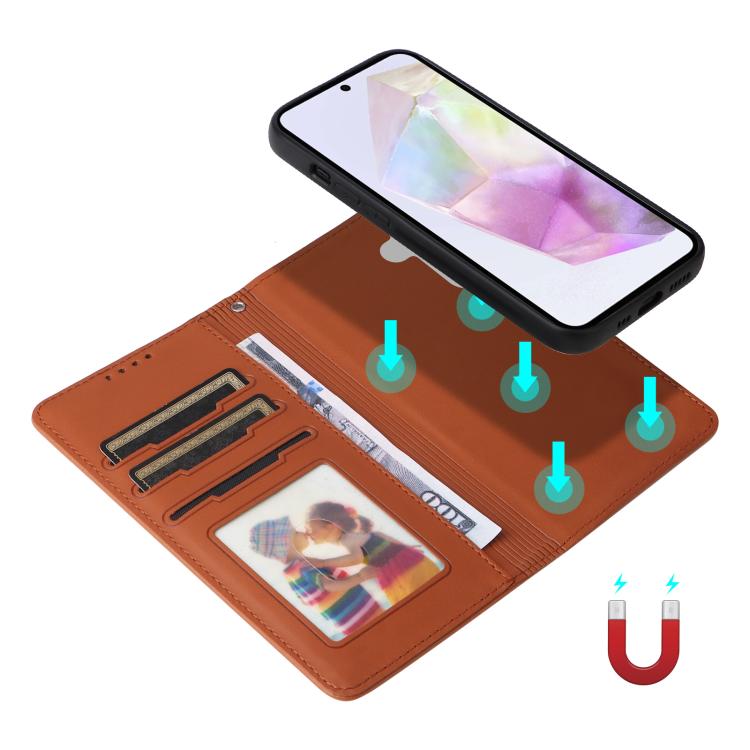 For Galaxy A36 5G BETOPNICE BN-005 2 in 1 Detachable Imitate Genuine Leather Phone Case