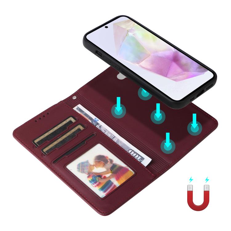 For Galaxy A36 5G BETOPNICE BN-005 2 in 1 Detachable Imitate Genuine Leather Phone Case