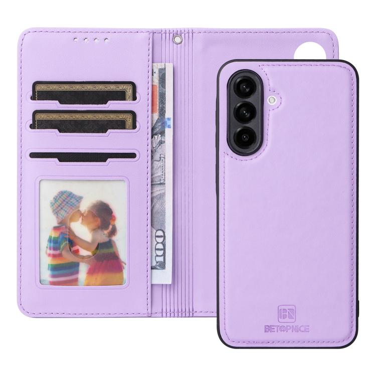 For Galaxy A56 5G BETOPNICE BN-005 2 in 1 Detachable Imitate Genuine Leather Phone Case