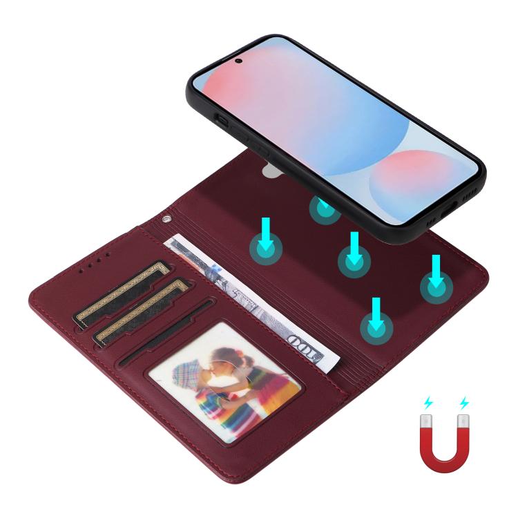 For Galaxy A56 5G BETOPNICE BN-005 2 in 1 Detachable Imitate Genuine Leather Phone Case