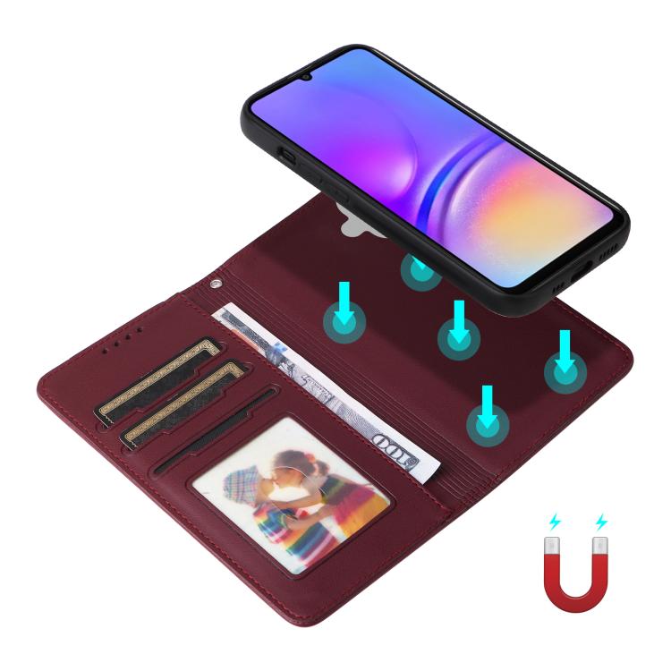 For Galaxy A07 4G BETOPNICE BN-005 2 in 1 Detachable Imitate Genuine Leather Phone Case