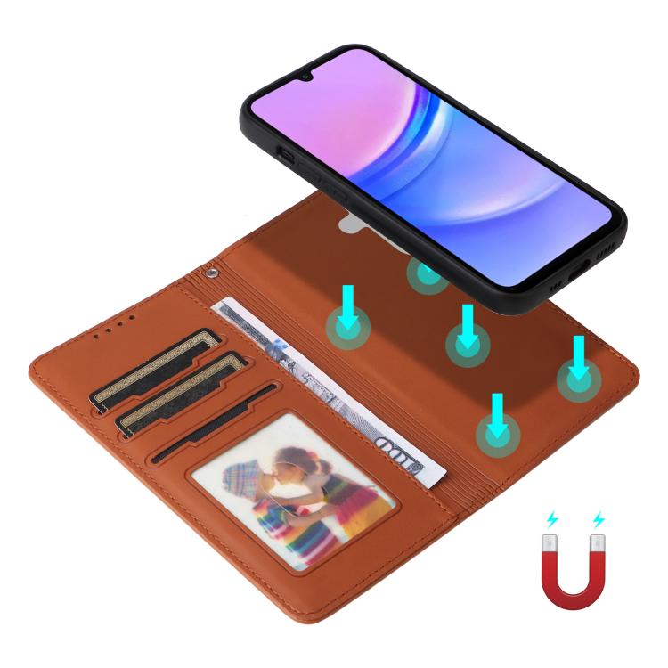 For Galaxy A17 5G BETOPNICE BN-005 2 in 1 Detachable Imitate Genuine Leather Phone Case