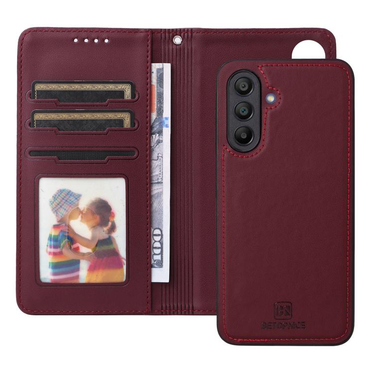 For Galaxy A17 5G BETOPNICE BN-005 2 in 1 Detachable Imitate Genuine Leather Phone Case