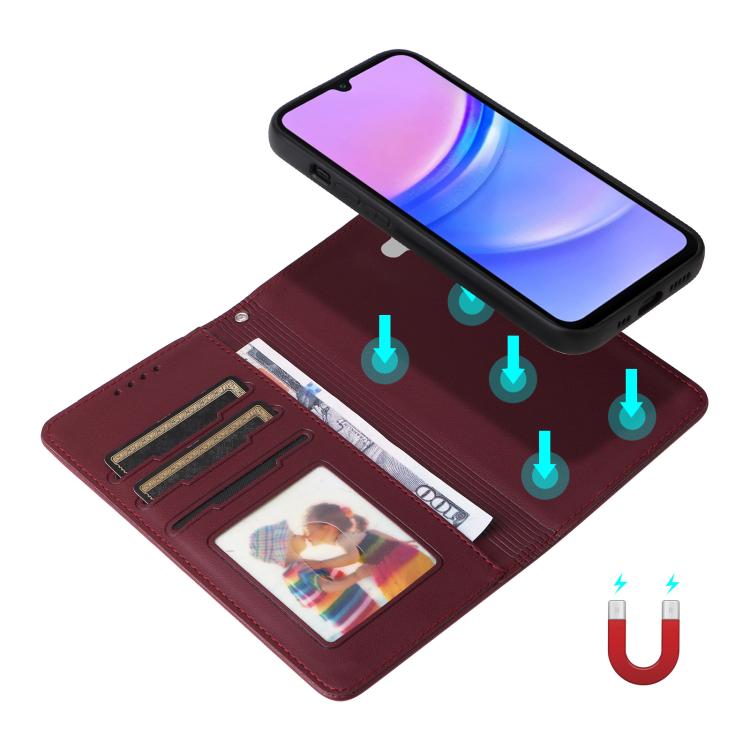 For Galaxy A17 5G BETOPNICE BN-005 2 in 1 Detachable Imitate Genuine Leather Phone Case