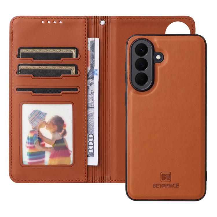 For Galaxy A57 5G BETOPNICE BN-005 2 in 1 Detachable Imitate Genuine Leather Phone Case