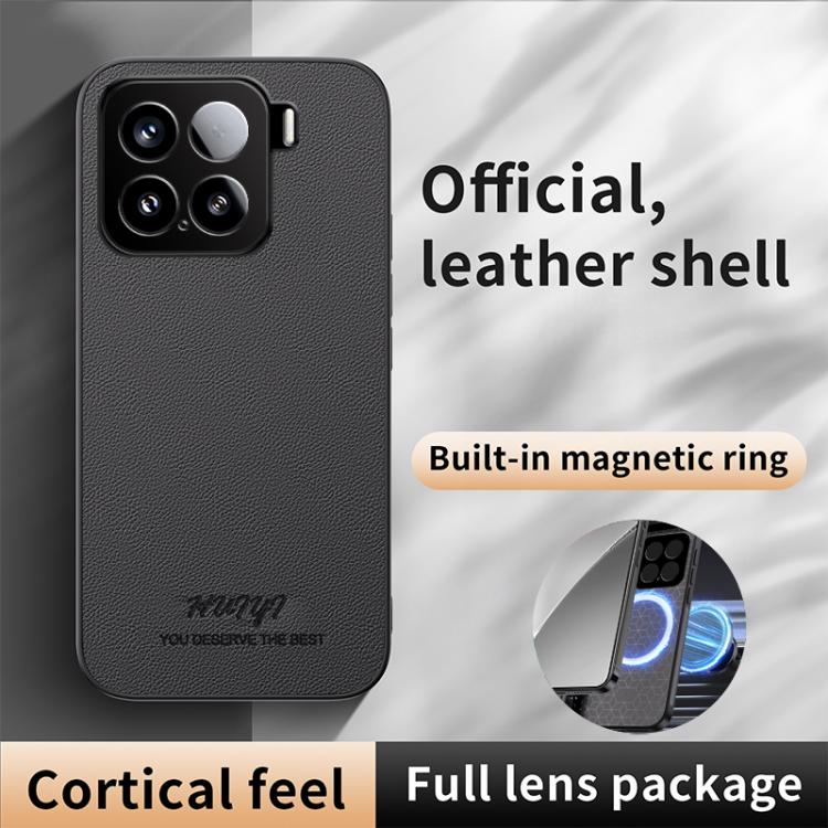 For Xiaomi 15 HUIYI Leather Magnetic Phone Case