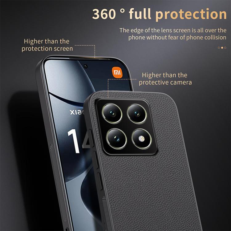 For Xiaomi 14T Pro HUIYI Leather Magnetic Phone Case
