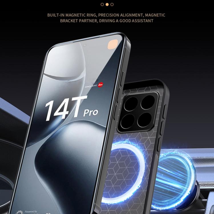 For Xiaomi 14T Pro HUIYI Leather Magnetic Phone Case