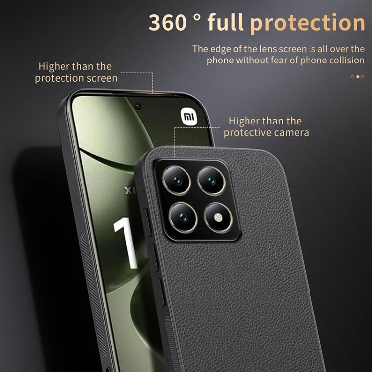 For Xiaomi 14T HUIYI Leather Magnetic Phone Case