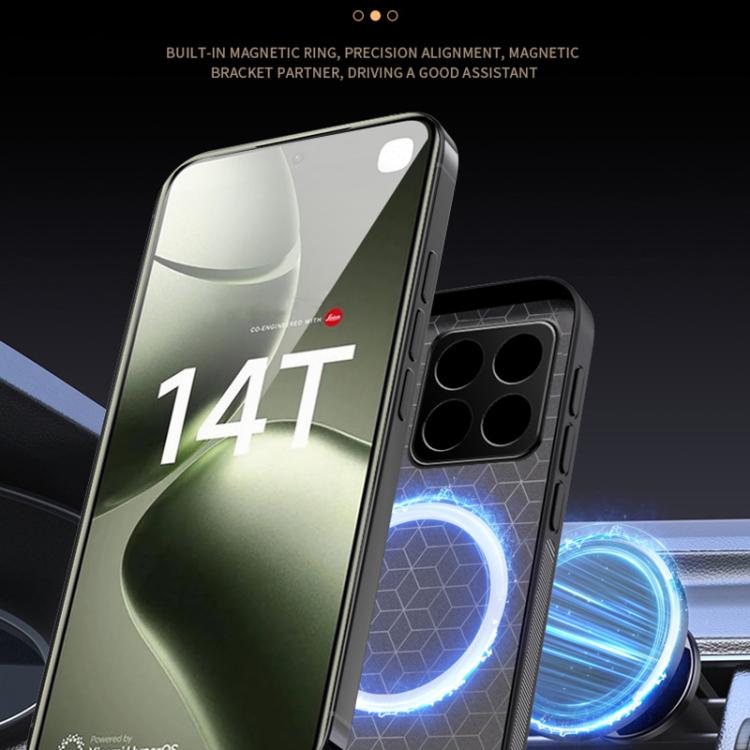 For Xiaomi 14T HUIYI Leather Magnetic Phone Case